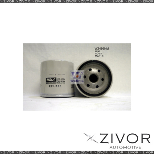 NIPPON MAX Oil Filter For Ford Transit 2.5L TD 01/96-09/97 - WZ499NM  *By Zivor*