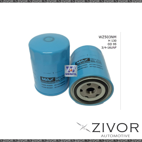 NIPPON MAX Oil Filter For Nissan Patrol 4.2L TD 05/99-2007 - WZ503NM  *By Zivor*