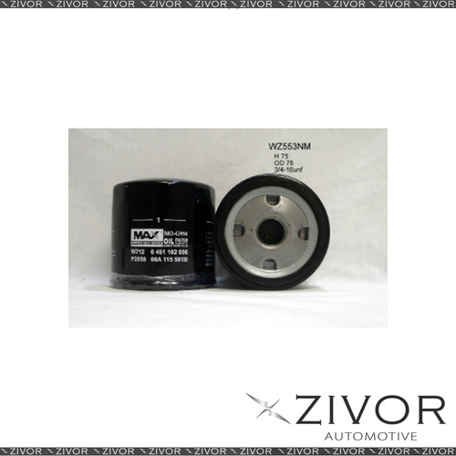 NIPPON MAX Oil Filter For Volkswagen Beetle 2.0L 01/00-09/05-WZ553NM *By Zivor*