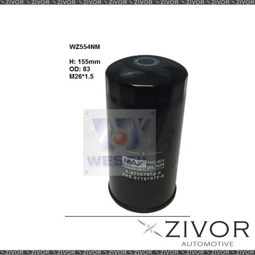 NIPPON MAX Oil Filter For Isuzu D-Max 3.0L TD 10/08-05/12 - WZ554NM  *By Zivor*