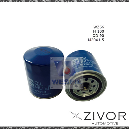 COOPER Oil Filter For Ford Courier 1.8L 1978-11/82 - WZ56  *By Zivor*