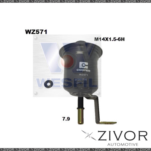 New COOPER FUEL Filter For Toyota Hilux 2.0L 10/97-10/02 -WZ571
