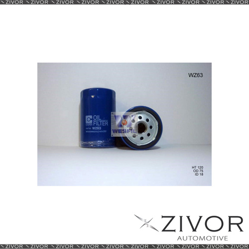 COOPER Oil Filter For Volkswagen Kombi 2.1L 02/89-10/92 - WZ63  *By Zivor*