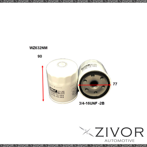 NIPPON MAX Oil Filter For Mazda 3 2.0L 04/09-01/14 - WZ632NM  *By Zivor*