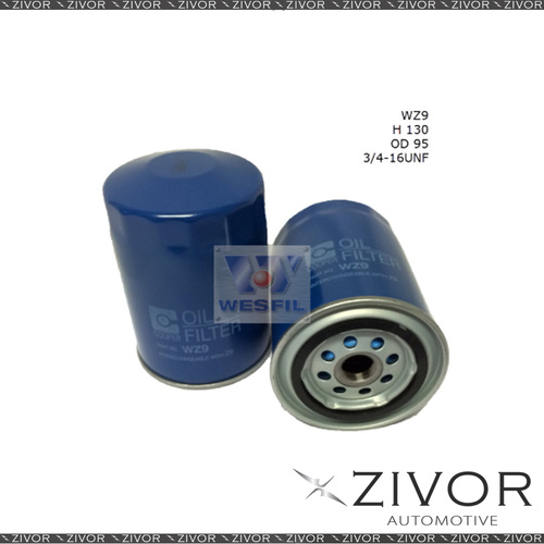 COOPER Oil Filter For Toyota Landcruiser 3.4L TD 03/86-01/90 - WZ9  *By Zivor*