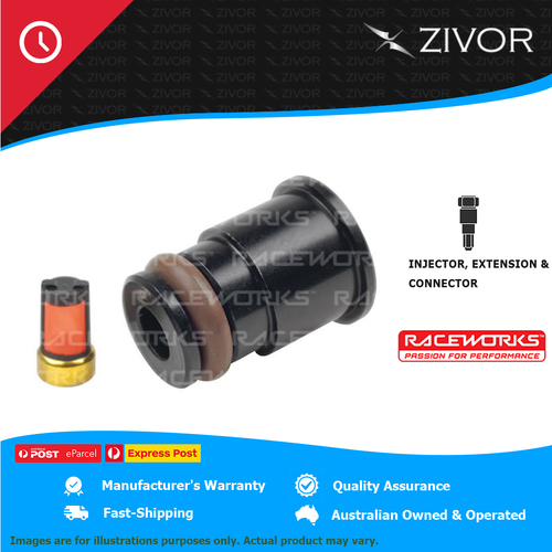 New RACEWORKS Injector Extensions – Short – 3/4 14mm-11mm – 4 Pack ALY-105BK-4
