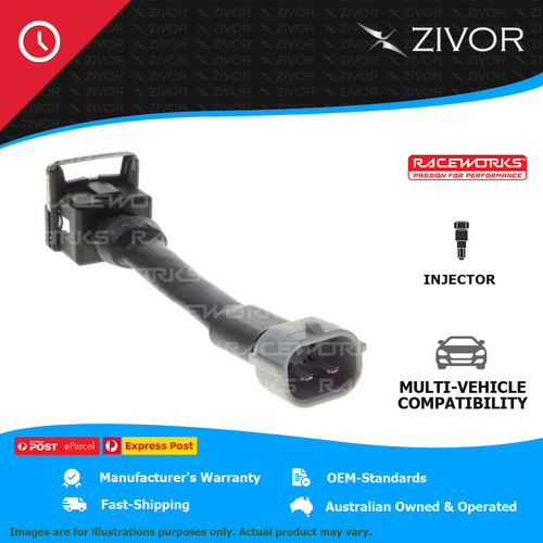 New RACEWORKS Adapter Bosch Injector - Denso Harness 2 Yrs Warranty CPS-114
