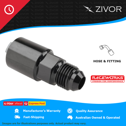 New RACEWORKS GM Female EFI Quick Connect Adaptor 5/16" RWF-715-06-05BK