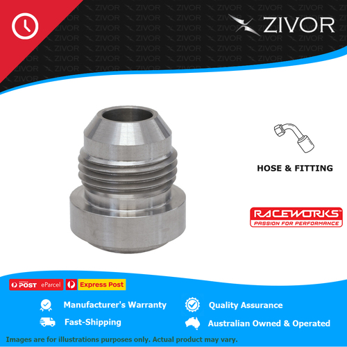 New RACEWORKS An-10 Stainless Steel Weld On Fitting 2 Yrs Warranty RWF-999-10-SS