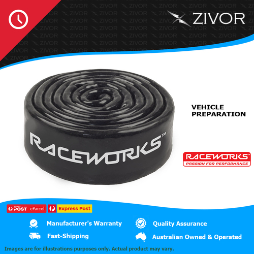 New RACEWORKS 12mm Heat Proof Fibreglass Sleeving – 1m RWM-051-12MM