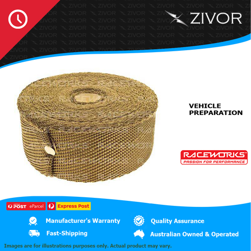 New RACEWORKS BLACK TITANIUM EXHAUST WRAP 2" X 15FT VPR-031-30FT