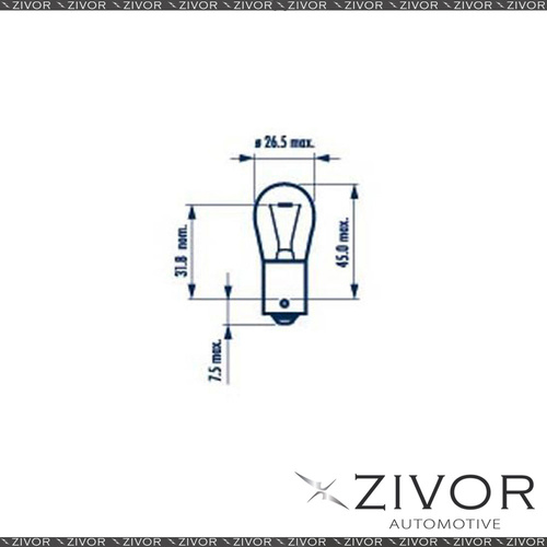 New NARVA Globe 24V 21W BAU15S Amber (10Pk) 17649 *By Zivor*