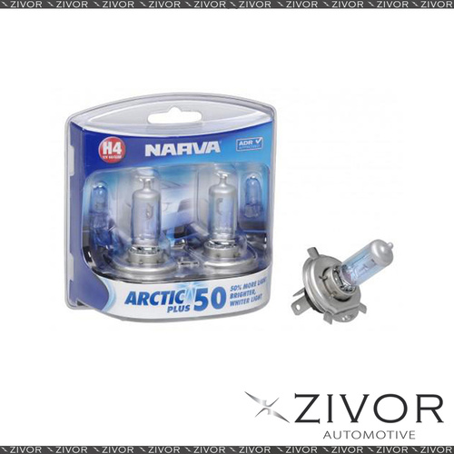 New NARVA H4 12V 60/55W P43T APLUS Globe-48677BL2 For Ford-Falcon *By Zivor*