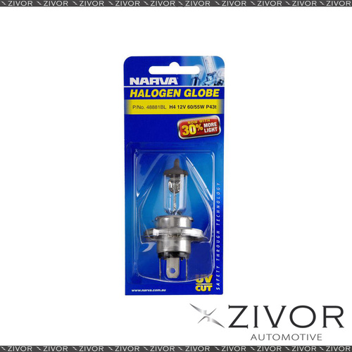 NARVA H4 12V 60/55W P43T BL PK Globe-48881BL For Mitsubishi-Starion *By Zivor*