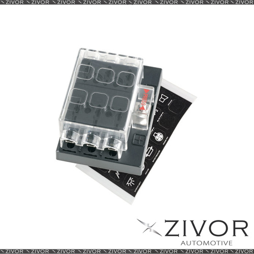 New NARVA Fuse Block ATS 6 Way With Cover 54431