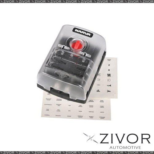 New NARVA Fuse Box With Cover 6 Way 54446
