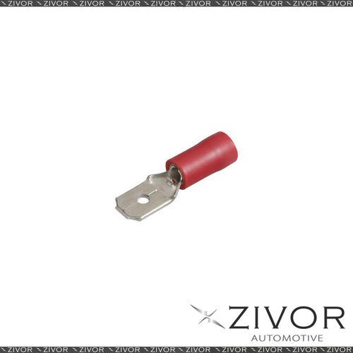 New NARVA Terminal Male Blade Red 6.3mm (100Pk) 56120