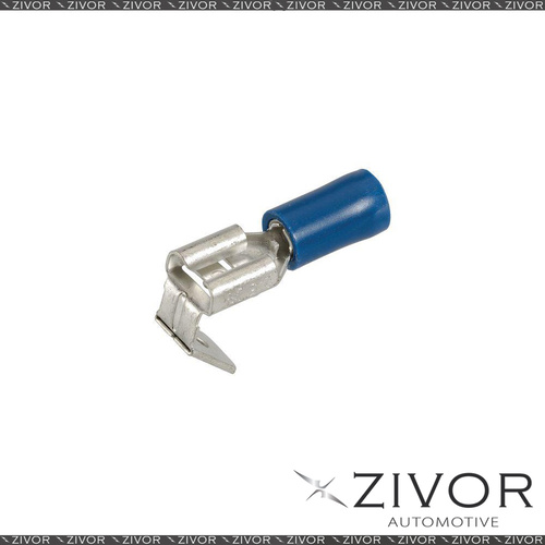New NARVA Connector 2 Way Insulated Blue 6.3mm (100Pk) 56132 *By Zivor*