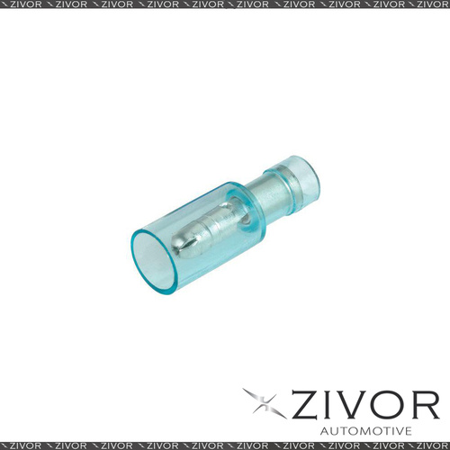 New NARVA Terminal Male Bullet Blue 4mm (100Pk) 56149