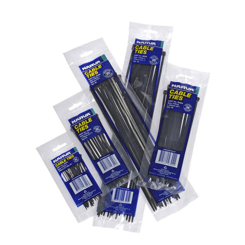 New NARVA Cable Tie 3.6x140mm (25Pk) 56302 (Clearance)
