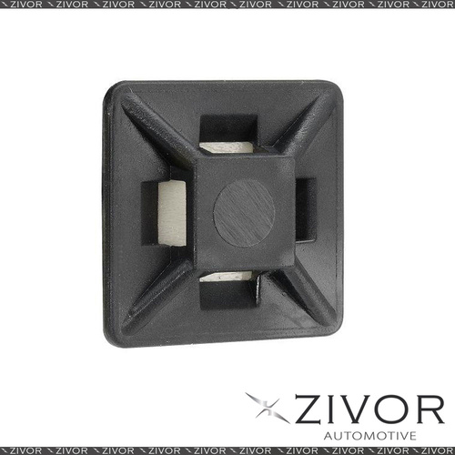 New NARVA Cable Tie Mounts Black 19mm (25Pk) 56440