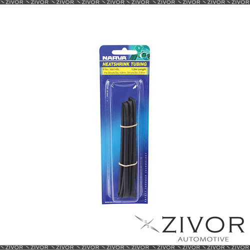 New NARVA Heat Shrink 4.8mm x 1.2m Black 56614BL
