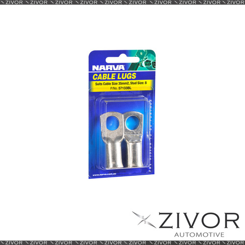 New NARVA Cable Lug (35mm2) 8mm Stud (2Pk) 57133BL