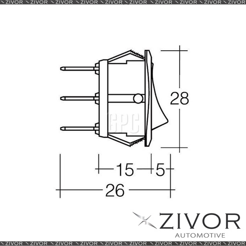 New NARVA Switch Rocker Illuminated On Off Amber 62054BL *By Zivor*
