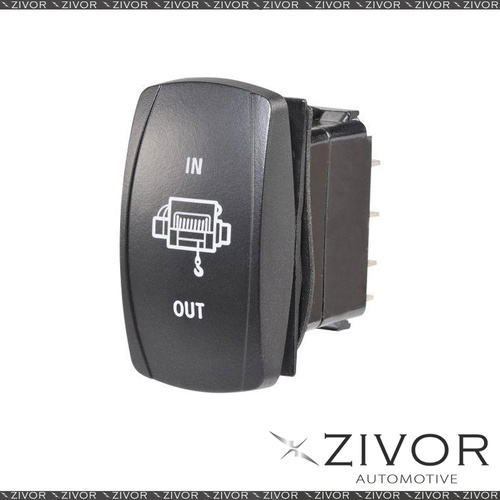 New NARVA Switch Momentary Rocker Winch 12/24V Blue LED 63238BL *By Zivor*