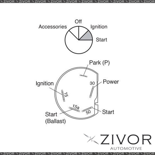 New NARVA Ignition Switch 4 Position 64020 *By Zivor*