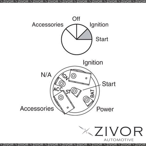 New NARVA Ignition Switch 4 Position 64026