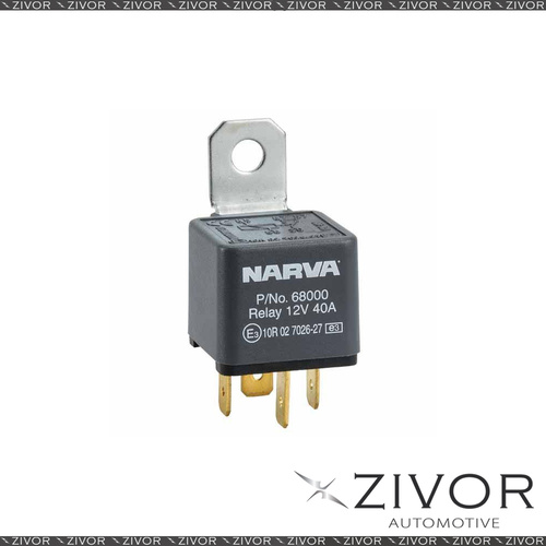 New NARVA Relay Normally Open With Resistor 24V 4 Pin 30A 68016BL