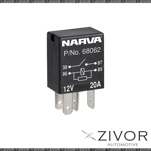 New NARVA 12V 4PIN 20A N/O MICRO R Relay-68062BL For Holden-Commodore *By Zivor*