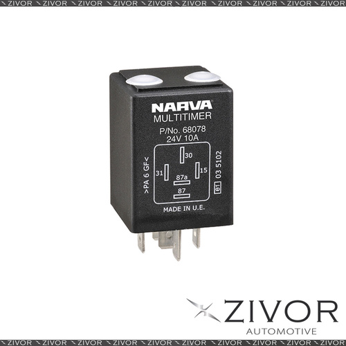 New NARVA Relay Timer Adjustable 24V 5 Pin 10A 68078BL *By Zivor*