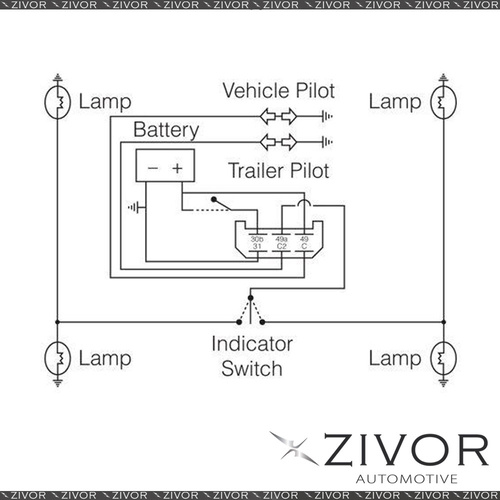 New NARVA Relay HD Electronic Flasher 24V 6 Pin 68269BL *By Zivor*