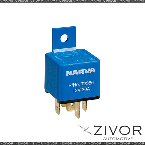 New NARVA Relay 12V 5 Pin 30A 72386BL