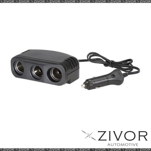 New NARVA Triple Accessory Socket & Lighter Plug 81048BL