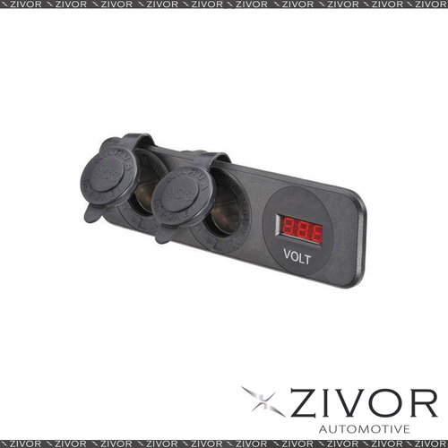 New NARVA HD Twin Surface Mount Socket Accessory/Volt Meter 81180BL *By Zivor*