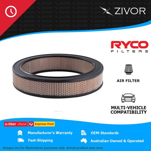 New RYCO Air Filter-Round For HOLDEN COMMODORE VK 5.0L 304 cu.in Black H.P A142