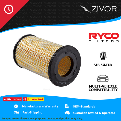 New RYCO Air Filter - Round For NISSAN NAVARA D22 2.5L YD25DDTi A1495