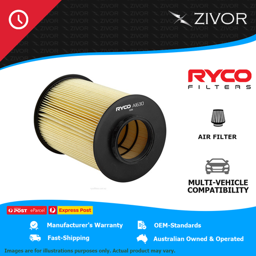 New RYCO Air Filter - Round For VOLVO V40 D2 1.6L D4162T A1630