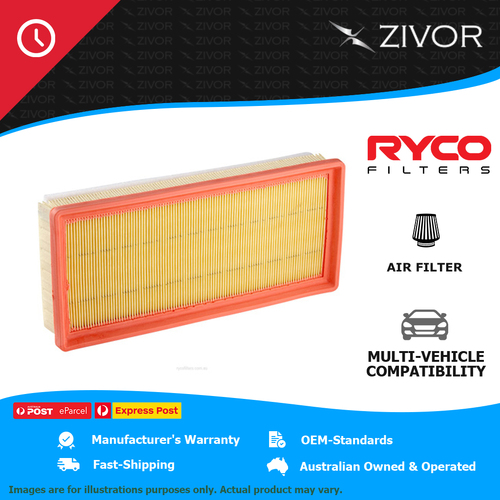 New RYCO Air Filter - Panel For CITROEN C5 DC HDi 110 2.0L DW10ATED (RHZ) A1689