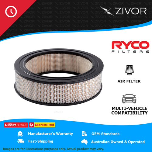 RYCO Air Filter-Round For CHRYSLER VALIANT CHARGER CL 4.3L 265 cu.in Hemi A205