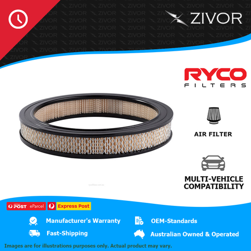 New RYCO Air Filter - Round For FORD F250 4.1L 250 cu.in A326A