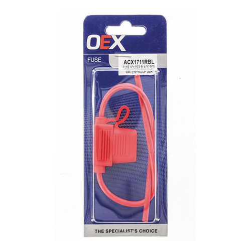 New OEX In Line 35A Fuse Holder Standard Blade 1 Way - Single Piece ACX1711R