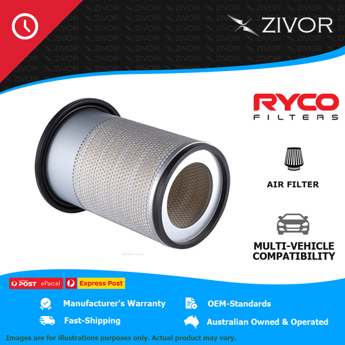 RYCO Air Filter-Heavy Duty For MITSUBISHI FUSO FIGHTER FK316 6.9L 6D15 HDA5754