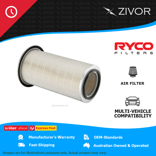RYCO Air Filter-Heavy Duty For MITSUBISHI FUSO AERO MIDI MM35 8.2L 6M61 HDA5759