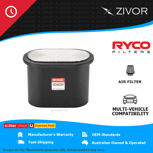 New RYCO Air Filter-Heavy Duty For MITSUBISHI FUSO CANTER 515 3.0L 4P10 HDA6034