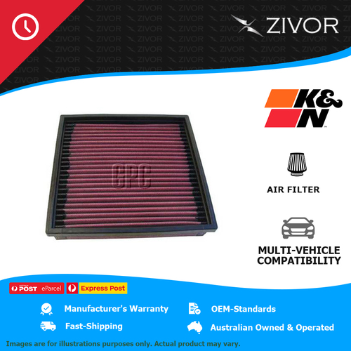 New K&N Air Filter Panel For VOLKSWAGEN KOMBI T2 1.7L Air Cooled #33-2003
