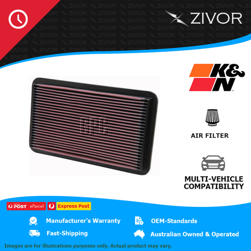 New K&N Air Filter Panel For TOYOTA HARRIER MCU15 (GREY IMPORT) 3.0L #33-2052